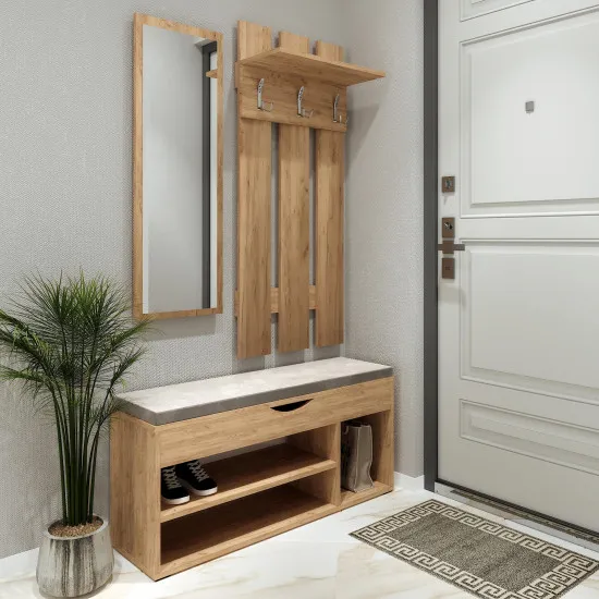 Antreu ML-Mobila Set 3 (106 cm), Stejar auriu