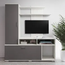 Living ML-Mobila МЛ-4 (150 cm), Kraft Alb / Antracit Living ML-Mobila МЛ-4 (150 cm), Kraft Alb / Antracit
