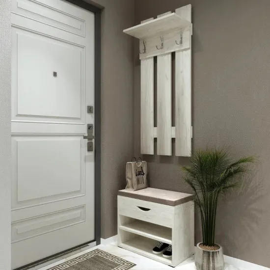 Antreu ML-Mobila Set 2 (60 cm), Stejar craft alb