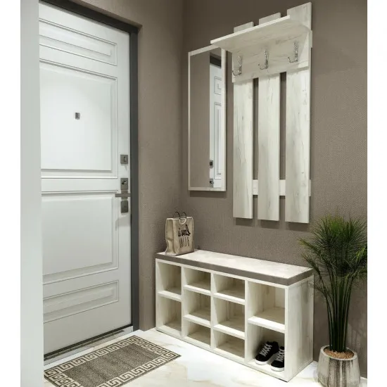 Antreu ML-Mobila Set 1 (105 cm), Stejar craft alb