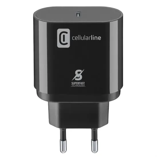 Încărcător Cellularline USB-C Charger 25 W, Black