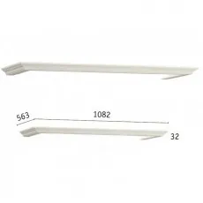 Set de cornișe ML-Mobila Liverpool 12 1000 C (563x1082x32 mm), Ivory Set de cornișe ML-Mobila Liverpool 12 1000 C (563x1082x32 mm), Ivory