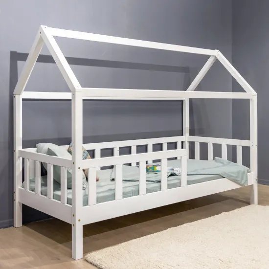 Кровать детская Mobicasa Jasmine, без ящиков 80 х 160 см, Белый