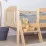 Кровать детская Mobicasa Dino, без ящиков 90 x 200 см, Hатуральный