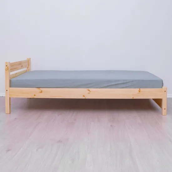 Pat pentru copii Mobicasa Tom, fÄ?rÄ? sertare 90 x 200 cm, Natur