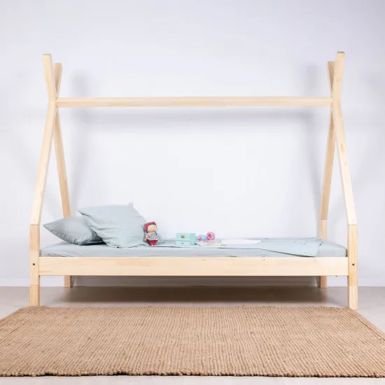 Кровать детская Mobicasa Daisy, с регулируемой высотой, без ящиков 90 x 200 см, Hатуральный