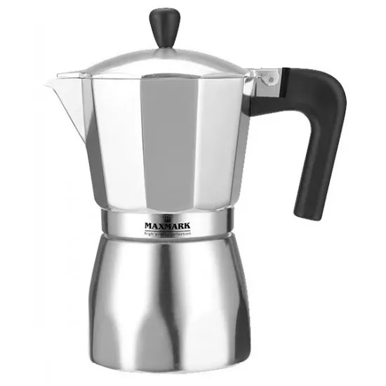 Кофеварка гейзерная Maxmark MK-AL103, Inox