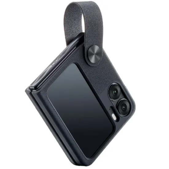 Чехол Helmet Liquid Silicone для Oppo Find N2 Flip, Black