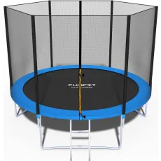 Батут FunFit 846, 312 см, внешняя сетка, Blue Батут FunFit 846, 312 см, внешняя сетка, Blue