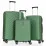 Set de valize CCS 5224 Set, Metalic Green