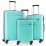 Set de valize CCS 5225 Set, Water Green