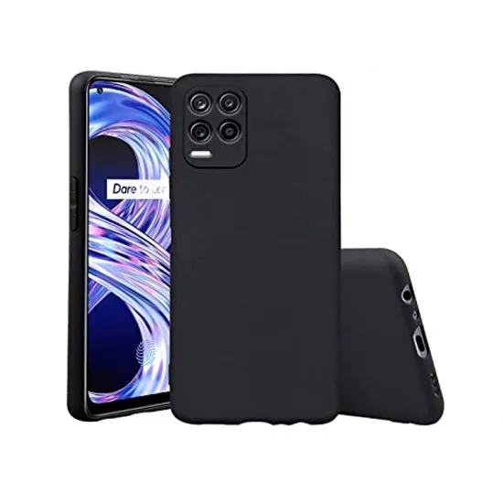 Husă Helmet Liquid Silicone pentru Realme 8, Black