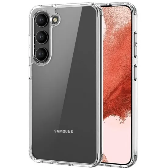 Husă Helmet Soft Clear pentru Samsung Galaxy S23 Plus, Transparent