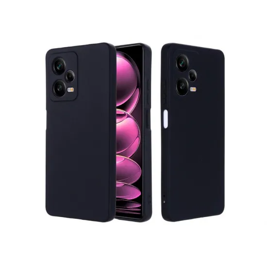 Husă Helmet Liquid Silicone pentru Xiaomi Redmi Note 12 Pro, Black