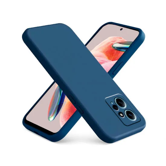 Husă Helmet Liquid Silicone pentru Xiaomi Redmi Note 12, Blue