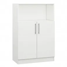 Тумба Mobildor Practik (80 см) полуоткрытая с полками, White