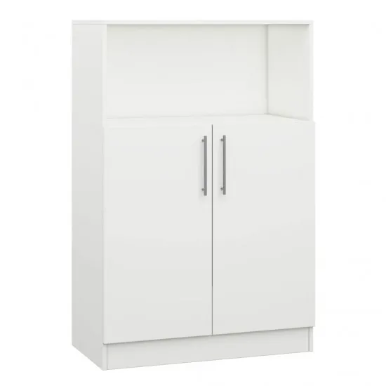 Тумба Mobildor Practik (80 см) полуоткрытая с полками, White