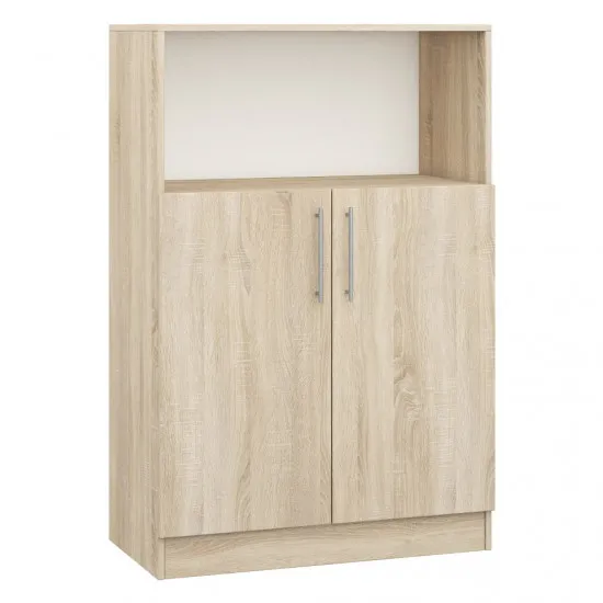 Тумба Mobildor Practik (80 см) полуоткрытая с полками, Sonoma