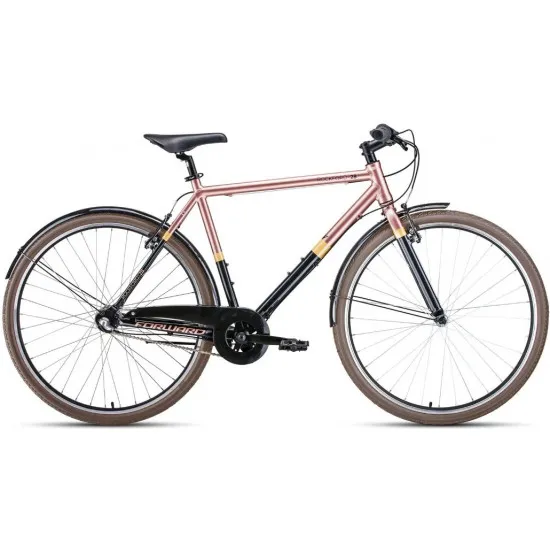Bicicleta Forward Rockford 28 (2020), Black/Brown