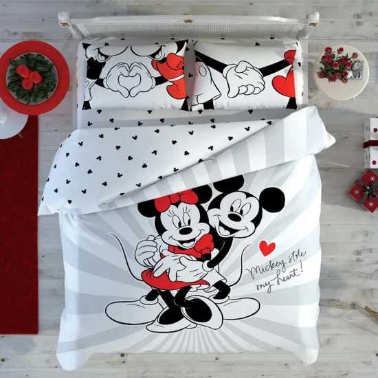 Постельное бельё Tac Disney Minnie&Mickey Love Double (60251268) (детский/Хлопок)
