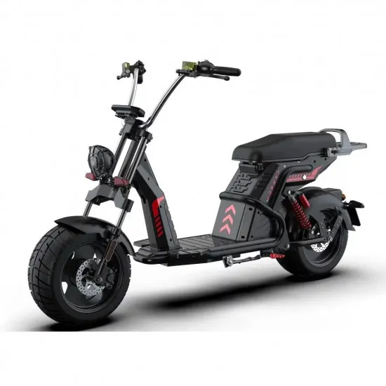 Электроскутер Citycoco TX-X18-C, 3900 Вт, 40 Ач, Красный