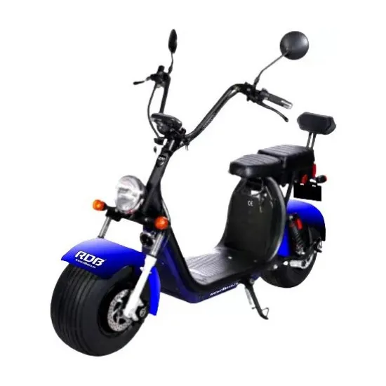 Scooter electric Citycoco TX-07, 1500 W, 12 Ah, Albastru