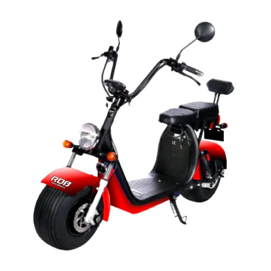 Scooter electric Citycoco TX-07-2, 2000 W, 20 Ah, Roșu