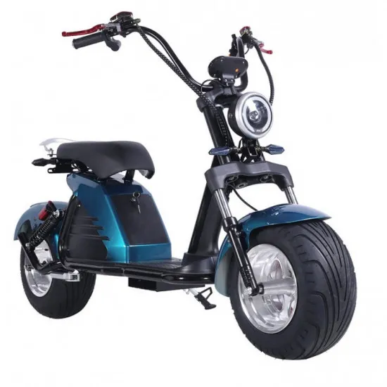 Scooter electric Citycoco TX-10-6, 2000 W, 20 Ah, Albastru