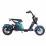 Scooter electric Citycoco TX-10-6, 2000 W, 20 Ah, Albastru