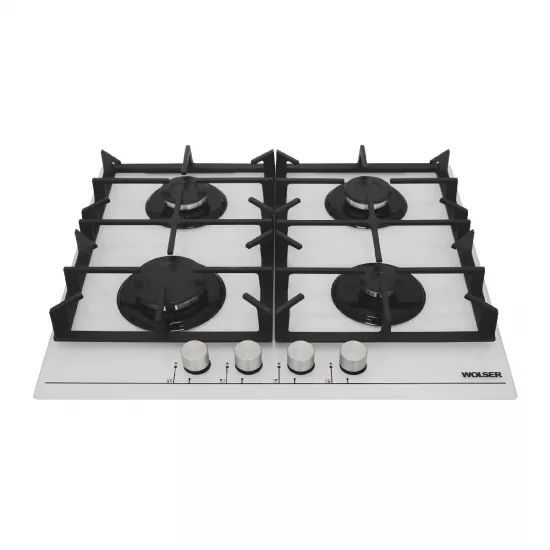 Plită gaz Wolser WL- 64G Glass ECO White