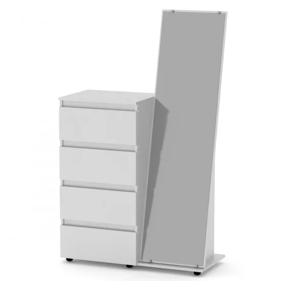 Комод Kompanit (100 см) с зеркалом, Нимфея альба