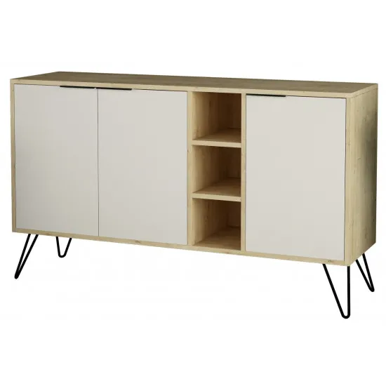 Tumbă Showdeko Clara, 142x35,6x83 cm, Oak/White