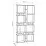 Стеллаж Showdeko Rail Bookcase NO.1 M.KT.02.12174.2 (79 см), White