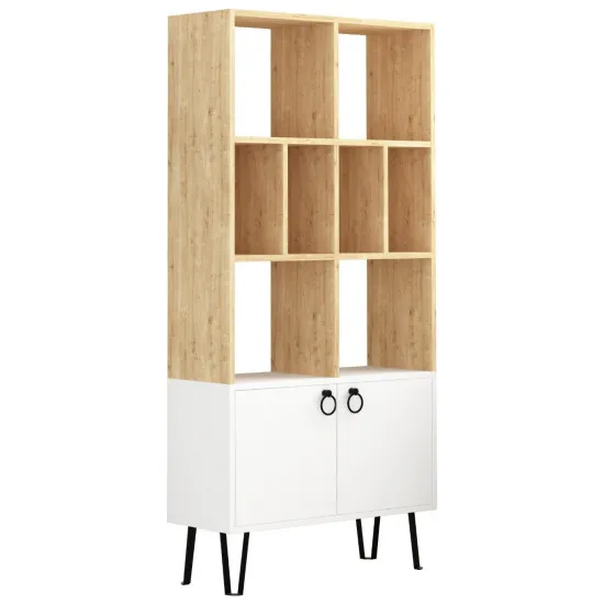 Стеллаж Showdeko Bene M.KT.02.16543.5 (80 см), Oak/White