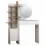 Столик туалетный Showdeko Mup M.MA.13649.4, White/Oak