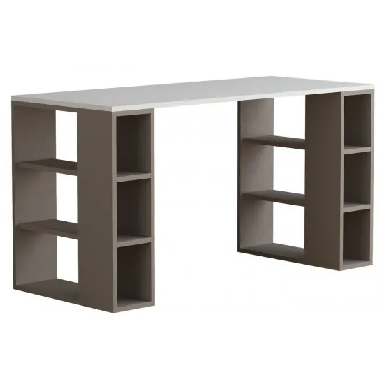 Masă oficiu Showdeko Colmar M.MS.12597.7, White/Light Mocha