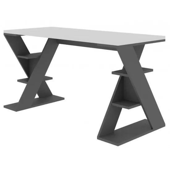 Masă oficiu Showdeko Papillon M.MS.12599.6, White/Anthracite
