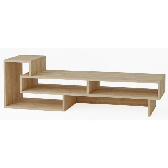 Тумба под ТВ Showdeko Tetra M.TV.11169.8 (135 см), Oak