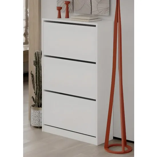 Tumbă pentru încălțăminte Showdeko Shoe Cabinet Three 73cm M.AK.23502, White