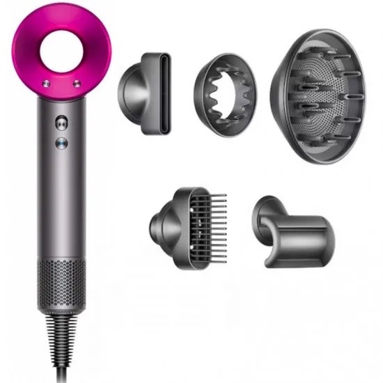 Uscător de păr Dyson HD07 Supersonic, 1600 W, Fuchsia