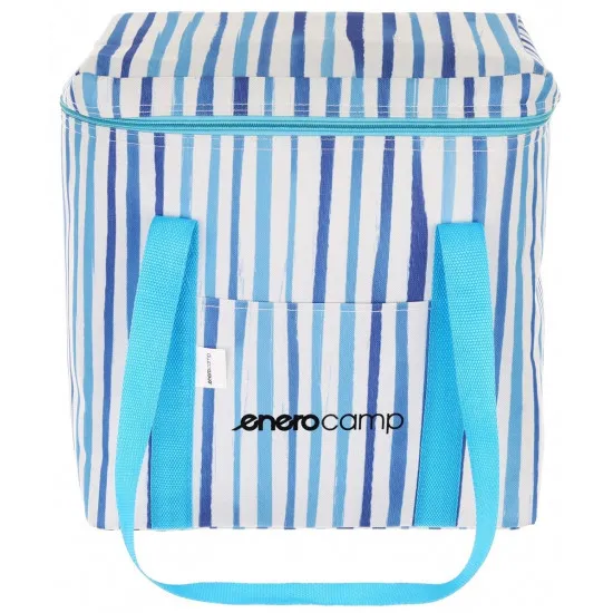 Geanta-Frigider 28 L Enero Camp Blue Lines, Blue
