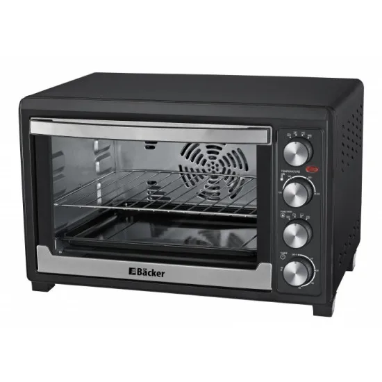 Cuptor electric Backer BO48 CONV Black/Inox (45 l)