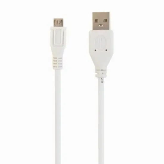Cablu Cablexpert USB 2.0/micro-USB, White (CCP-mUSB2-AMBM-W-1M)