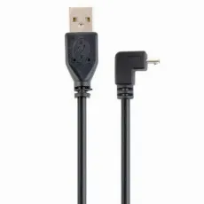 Cablu Cablexpert USB 2.0/micro-USB, Black (CCP-mUSB2-AMBM90-6) Cablu Cablexpert USB 2.0/micro-USB, Black (CCP-mUSB2-AMBM90-6)