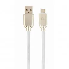 Cablu Cablexpert USB 2.0/micro-USB, White (CC-USB2R-AMmBM-2M-W) Cablu Cablexpert USB 2.0/micro-USB, White (CC-USB2R-AMmBM-2M-W)