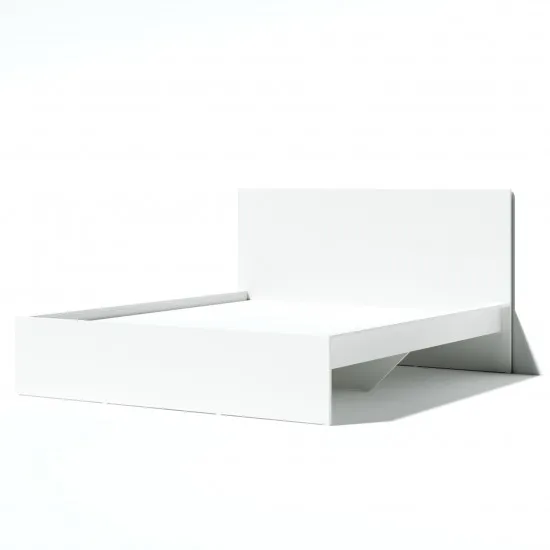 Кровать FabrikHome Linia Uno (140 x 200 см), Белый ясень