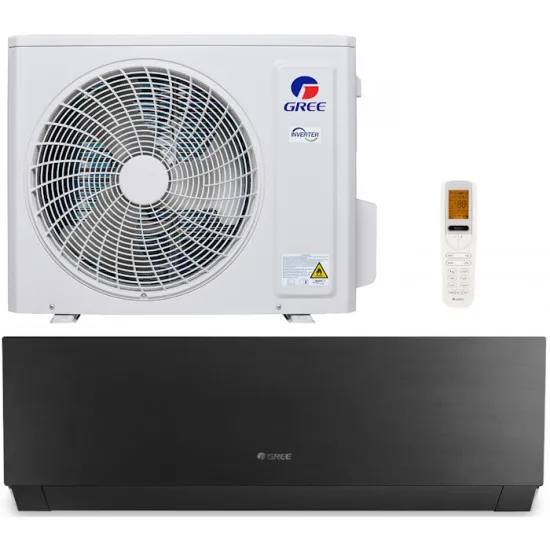 Кондиционер Gree Clivia Inverter R32 Wi-Fi GWH09AUCX B-K6DNA1A/I Black, 9000 BTU, до 25 м², Black