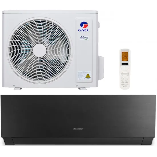 Aparat de aer condiționat Gree Clivia Inverter R32 Wi-Fi GWH12AUCX B-K6DNA1A/I ,, 12000 BTU, pana la 35 m², Black