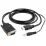 Cablu video Cablexpert HDMI (M)/VGA D-Sub + 3.5 mm Jack, Black (A-HDMI-VGA-03-10)