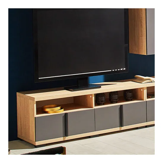 Comoda TV Ambianta Duet (120 cm), Bardolino/Gri